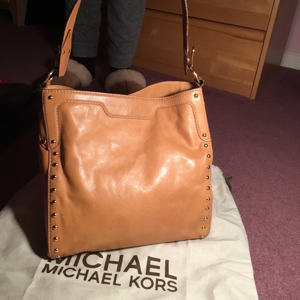 Michael Kors Saddle-Colored Shoulder Bag